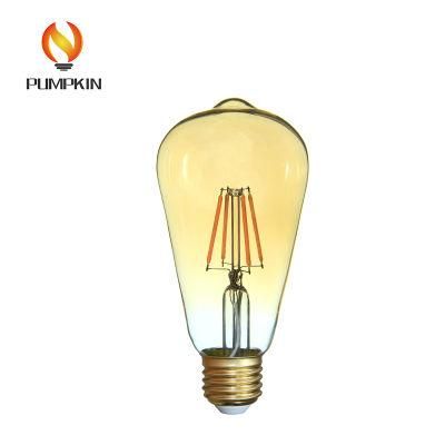 High Lumen St64 LED Filament Bulb 8W