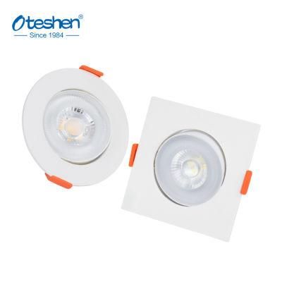 9W Dob PC ABS Adjustable Recessed Ceiling LED Light