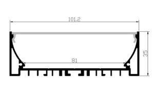 Line Lamp Aluminum Profile The Size Is 100mm*35mm