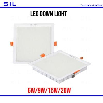 3/4/6/8 Inch Square Indoor Commercial Mall LED Down Light 9W LED Downlight