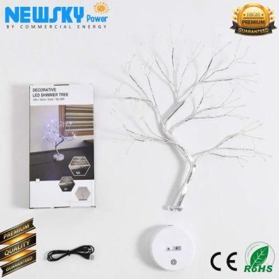 Christmas Decor Desk Home DIY Artificial Light Adjustable Fairy Tree Lamp for Gift Festival Holiday