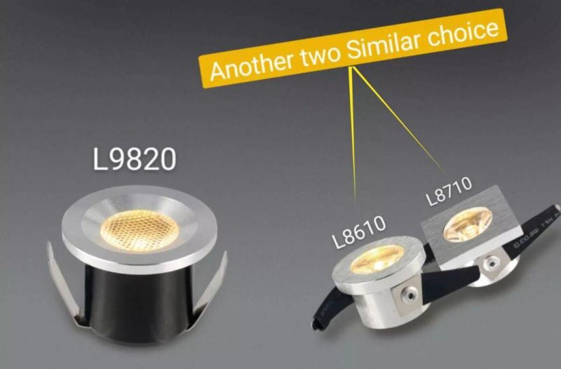 Anti-Glare Recessed in Cabinet Spot Light Aluminium LED Mini Downlights Under Cabinet