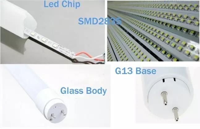 Replacement Integrated T8 Tube Light 240cm Milky Glass LED Tube