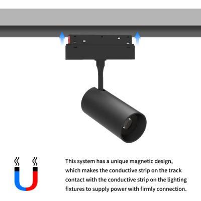 New Arrivel Hot Sale Magnetic Type LED Track Light &amp; Track Rail 2/3/4 Wires Aluminum LED Magnetic Track Light