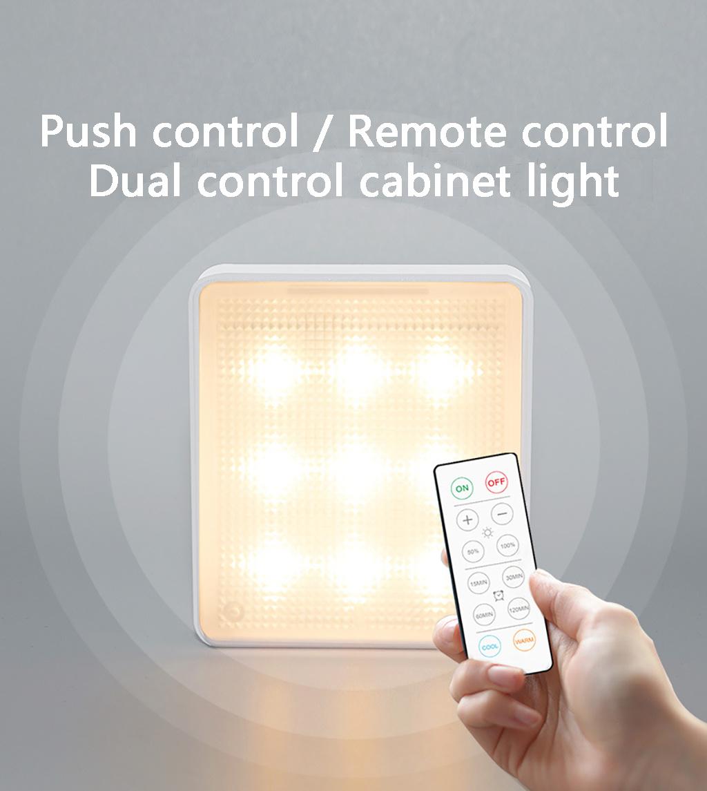 AAA Battery Infrared Remote Control+Press Control Cabinet Light