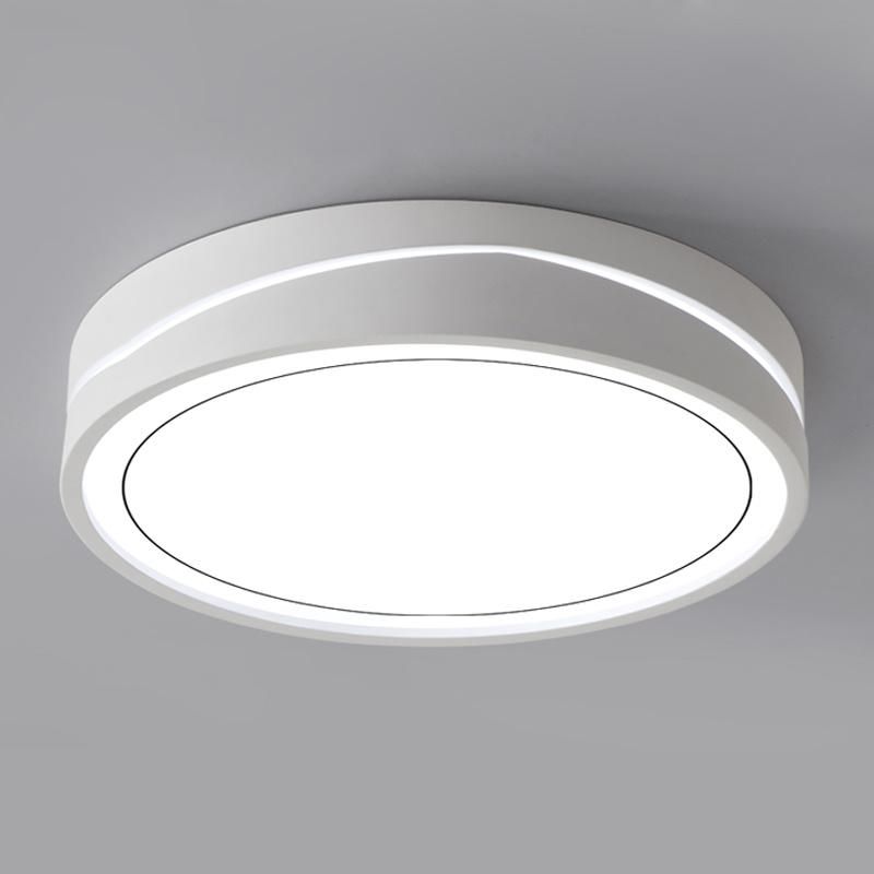 New Design White Modern Nordic Macaron Color Round Surface Mount Ceiling Light for Home Decor