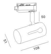 Economic GU10 Adjustable Track Light Fixture for Commercial Store