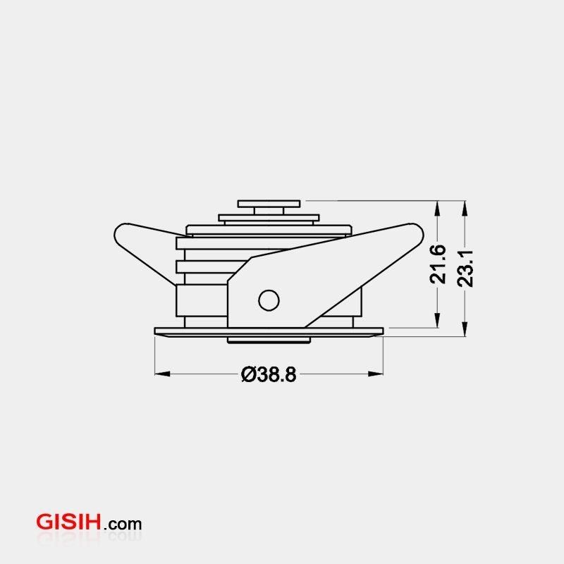 Monocular Alumunim Cabinet Light 1W Adjustable LED Ceilinglight (LC7258G)
