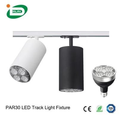 Professional China Factory Modern IP20 LED Track Light Fixture 3000K 20W LED PAR Lights for Indoor Commercial Lighting