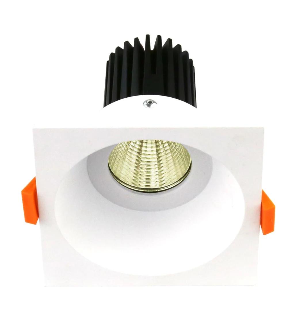 LED Recessed Downlight MR16 GU10 Spot Light Square IP65 Mounting Rings