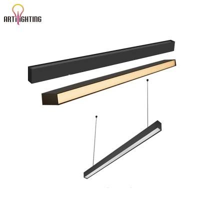 Commercial Office Surface Mounted Ceiling Light for Pendant Light for Linear Strip Lighting System Recessed Linkable LED Linear Light