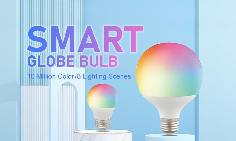 LED Smart Light RGBW Multi Color LED Smart WiFi Global Bulb G80, G95, G120 Series