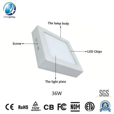 36W 2520lm Surface Square Mounted LED Panel Light