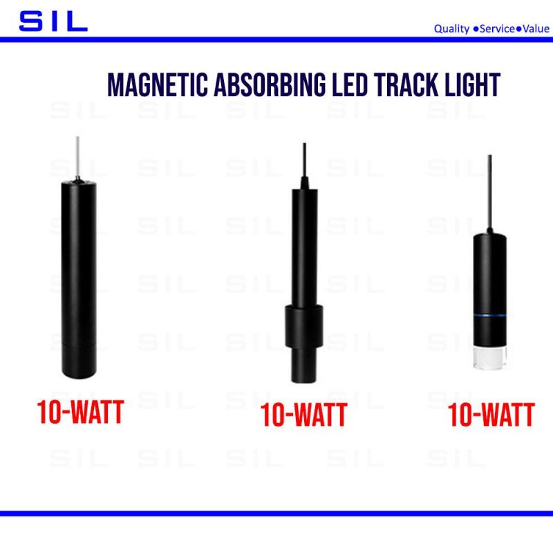Commercial Clothing Stores Gallery Spotlight Magnetic Rail Installation Track Lamp 10watt LED Track Light