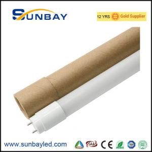 High Efficiency 110lm/W 1200mm 18W T8 Glass LED Tube PF&gt;0.9 Ra&gt;80