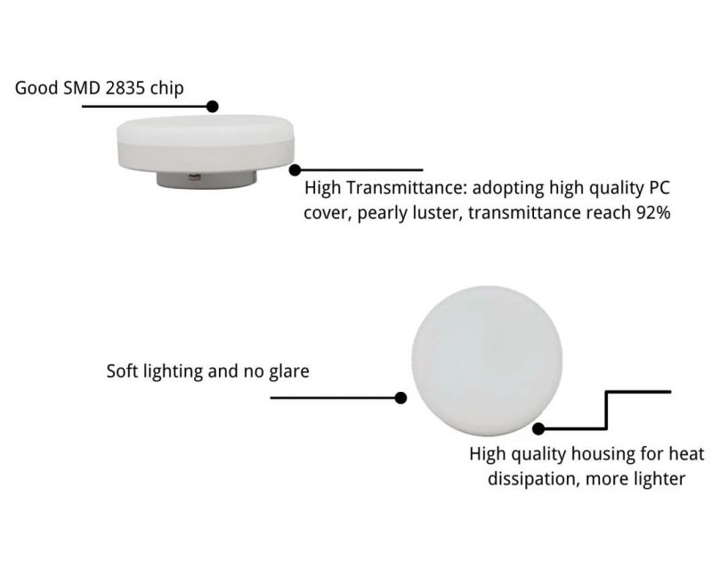 Dimmable Smart LED Lamps CCT with LED Strips Gx53, Which Can Choose Red, Blue, Green Color for Side Beads