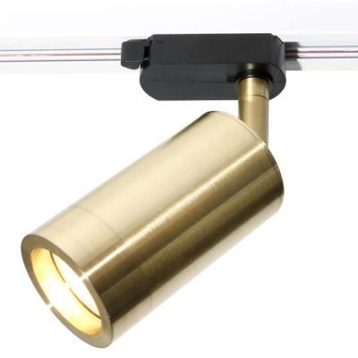 Modern Luxury Brass Anti-Glare LED Spotlight COB Track Light GU10 Luminaire Fixture
