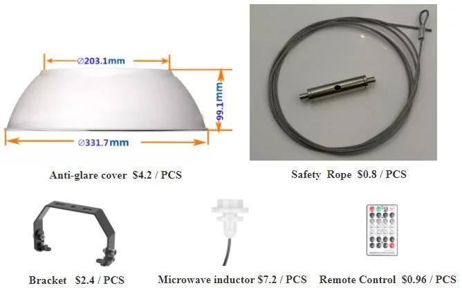 High Efficiency LED Industrial Lighting 150lm/W 100W High Bay Light