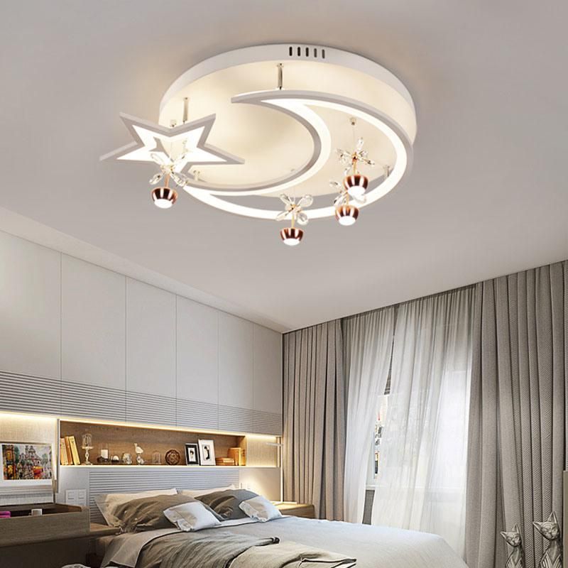 Zhongshan Guzhen Europe Style Clear Crystal Triac Kids Bedroom LED Ceiling Light for Kids Room