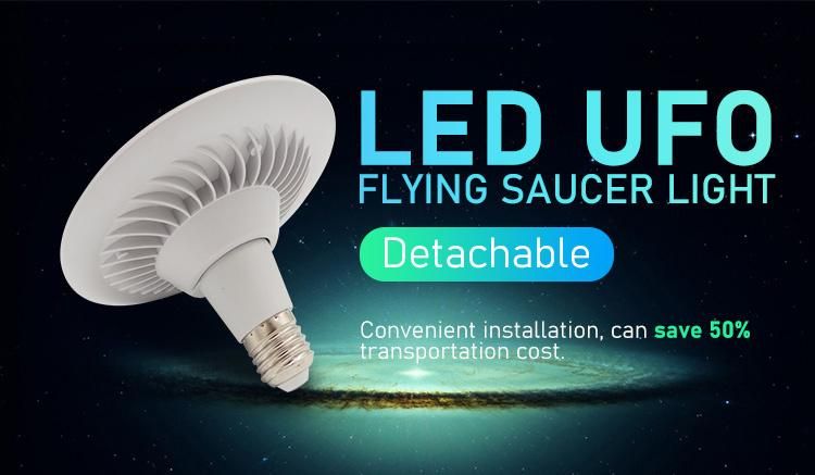 Large Luminous Surface Plastic Body 12W/20W30W/40W/50W LED Lamp UFO Bulb