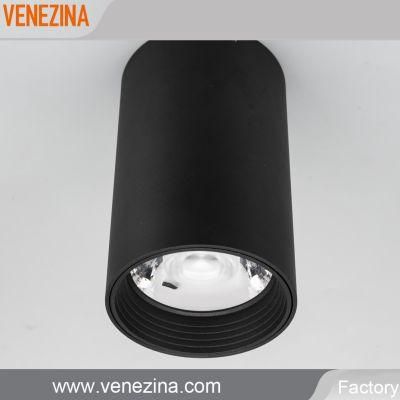 Cast Aluminum High Power COB LED Surface Mounted LED Ceiling Light, LED Downlight with Anti-Dazzle Ring