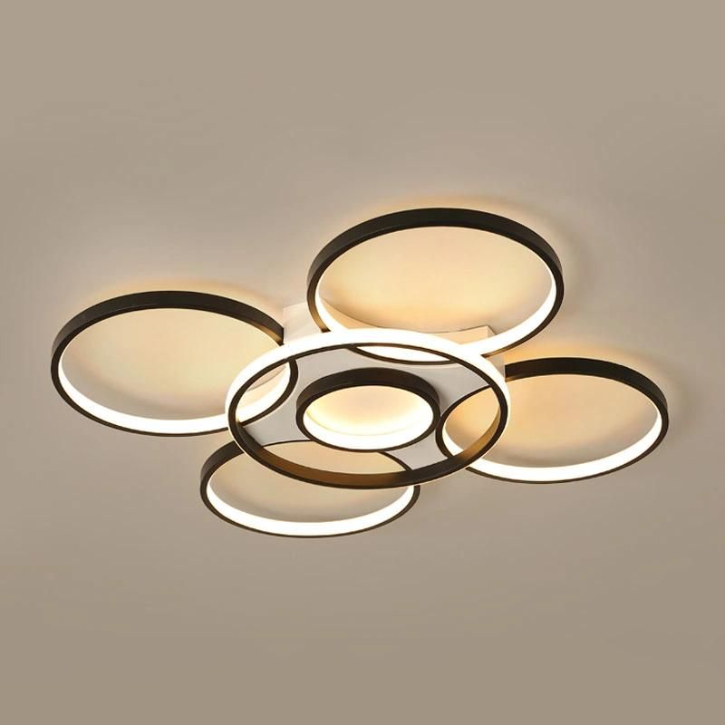 2021 New Modern Round Ring LED Ceiling Lamparas De Techo for Living Room Dimming