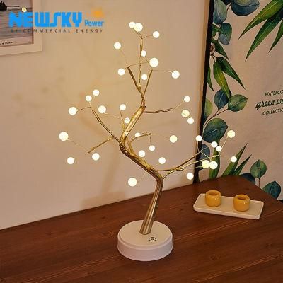 2022 New Product Indoor Christmas Festival Wedding Home DIY Flower Table Tree Light for Decoration