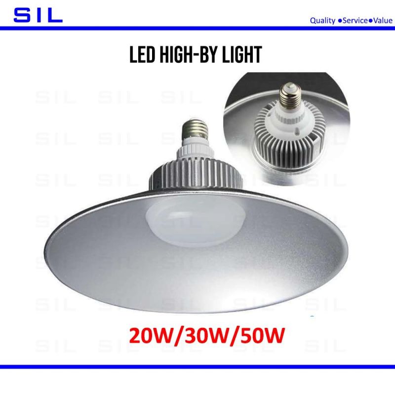 30W LED Warehouse Lighting High Bay Light Screw Cap and Aluminum Alloy LED High Bay Light