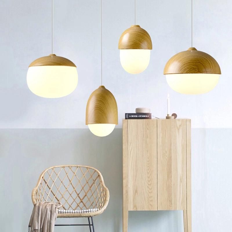 Nordic Beautiful Wood Material Small LED Decorative Light