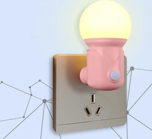 New Design Lovely Bedroom Night Light Plug in Wall Plate