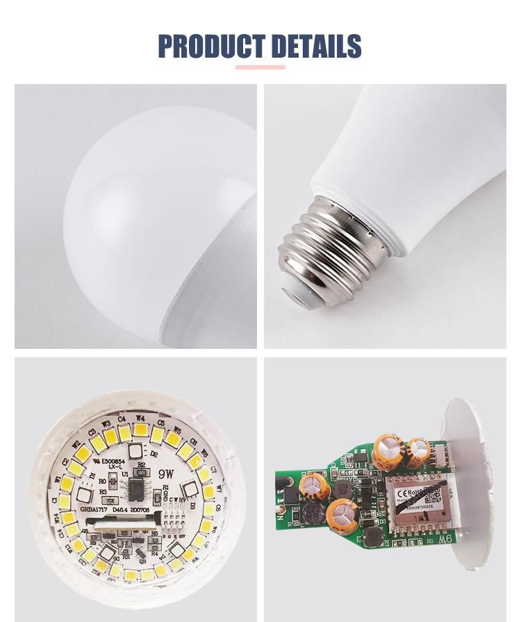 9W A60 Smart LED Bulb Through WiFi APP Control