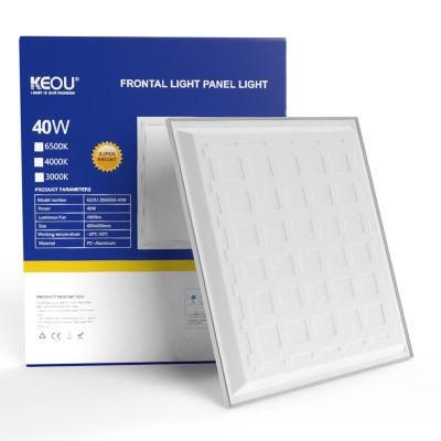 Hot Selling Frontal Light 40 Watt 600X600 Ceiling Panel Lamp 600X600mm 600*600 LED Panel