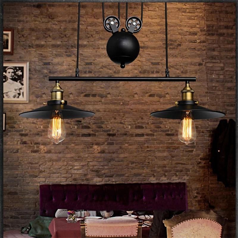 Retro Black Industry Pendant Light Modern Light Bar