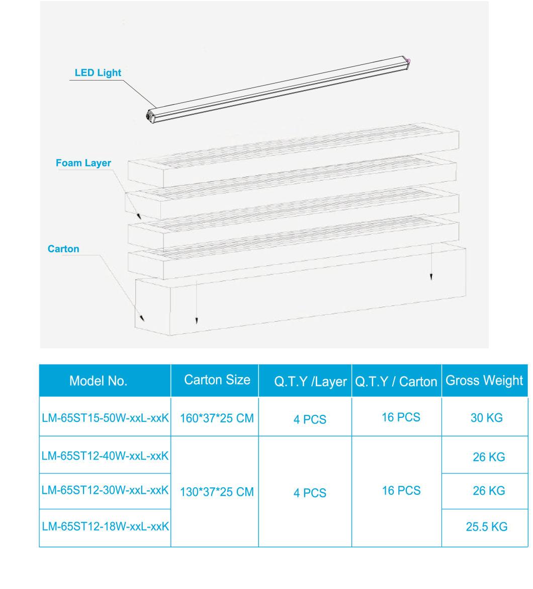 Linkable Suspended Aluminum LED Linear Light for Commercial