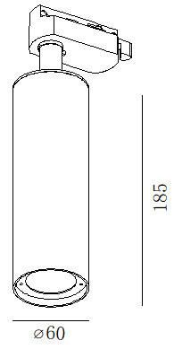 CRI90 LED Track Lighting Energy Saving Lamp COB Ceiling Spotlight for Stores