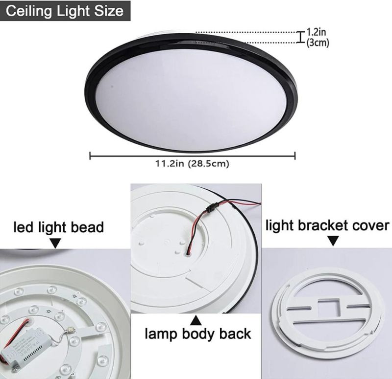 20W 220vsurface Coverhouse Rectangularled Ceiling Lamp with Shop Parts Ceiling Light