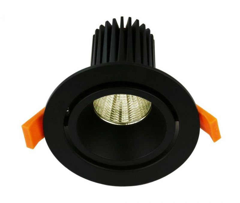 Black Adjustable LED Downlight Module Mounting Rings System MR16/ GU10