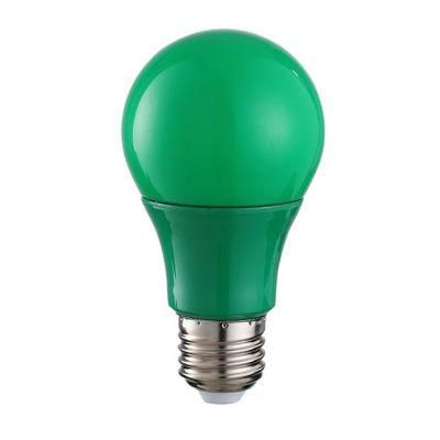 Red A60 B22 Base Color LED Bulb 10W 220V 200 Degree Beam Angle Christmas Holiday Bulb