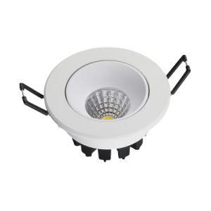 Shenzhen Factory Indoor Lighting Warm White 3000K 7W 9W 12W COB Recessed LED Downlight