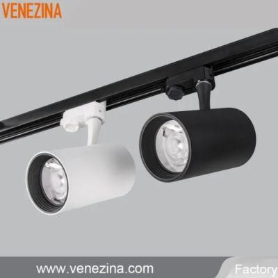 Venezina Lighting High Efficiency COB LED Tracklight Adjustable Spotlight Anti-Glare Downlight T6090 20W/25W/30W