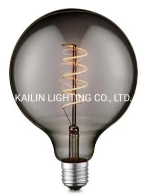 Globe Dimmable Flexible Spiral Filament Edison Vintage LED Light Bulb