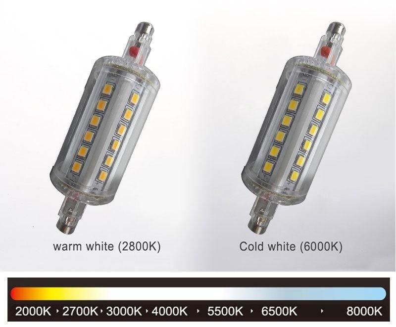 220V R7s LED Bulb Light Output 4W