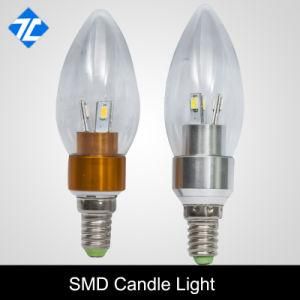 E14 LED Gold/Sliver Aluminum 3W Candle Light Lamp