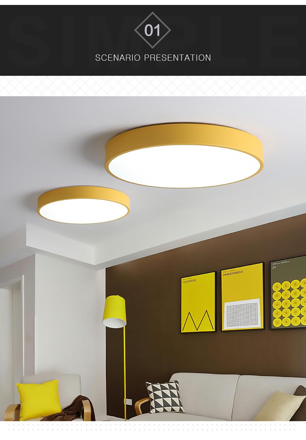 Different Colors Hot Selling Room Decoration LED Ceiling Lamp Light