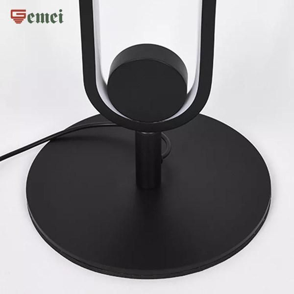 LED Simple U-Shaped Standing Floor/ Desk /Table Lamp with RGB Effect