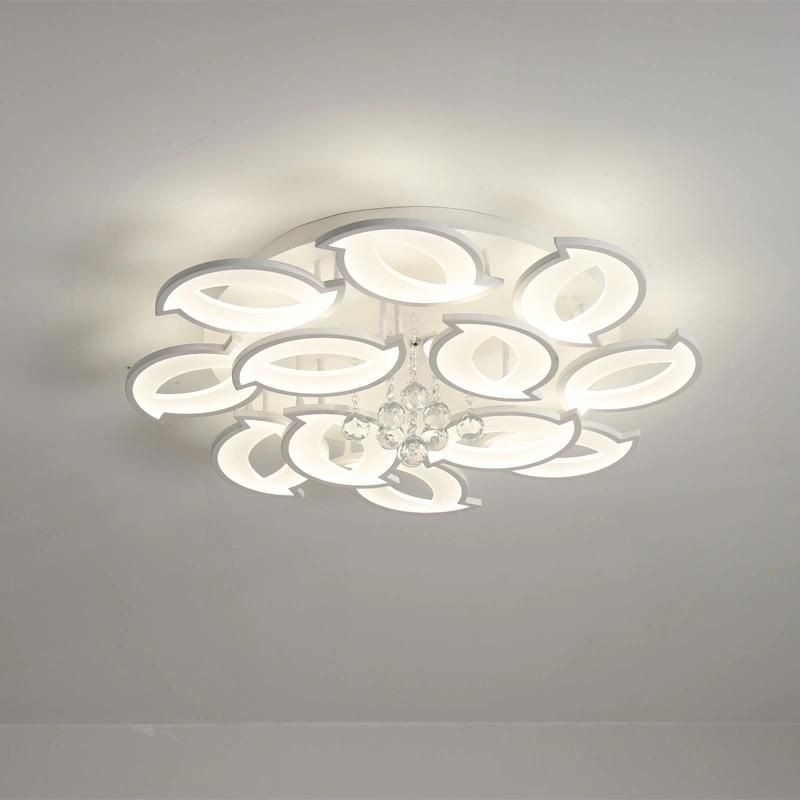 2022 Modern Decorative Flower Energy Saving Design Acrylic Crystal Ceiling Lamp Light