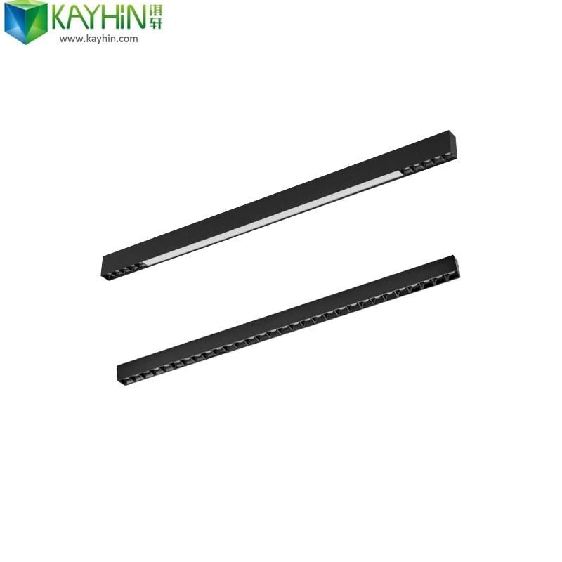 Black Interior Office 40W Durable Floor Ceiling Modern High Output Undecorated Embedded Roof Office LED Linear Light