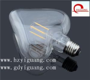 Heart Shape LED Filament Bulb Light, Ce/RoHS