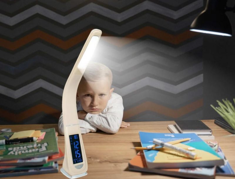 Wireless Charger Table Night Light Desk LED Lamp with Mobiles Fast Charging