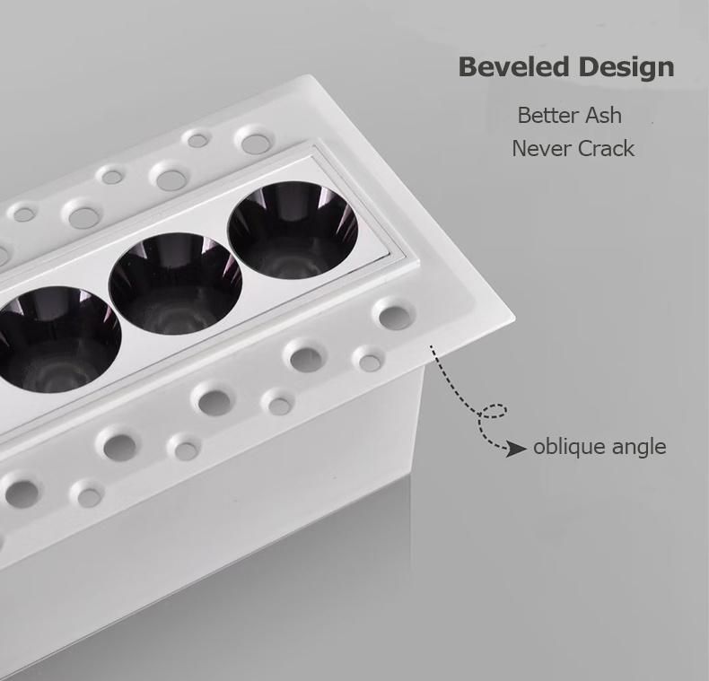 Super Easy Replacement Grille Down Light Linear Type LED Downlight with 3X2w 5X2w CE RoHS